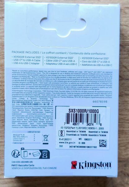 Vand SSD extern Kingston XS1000R sigilat 1TB garantie 5 ani
